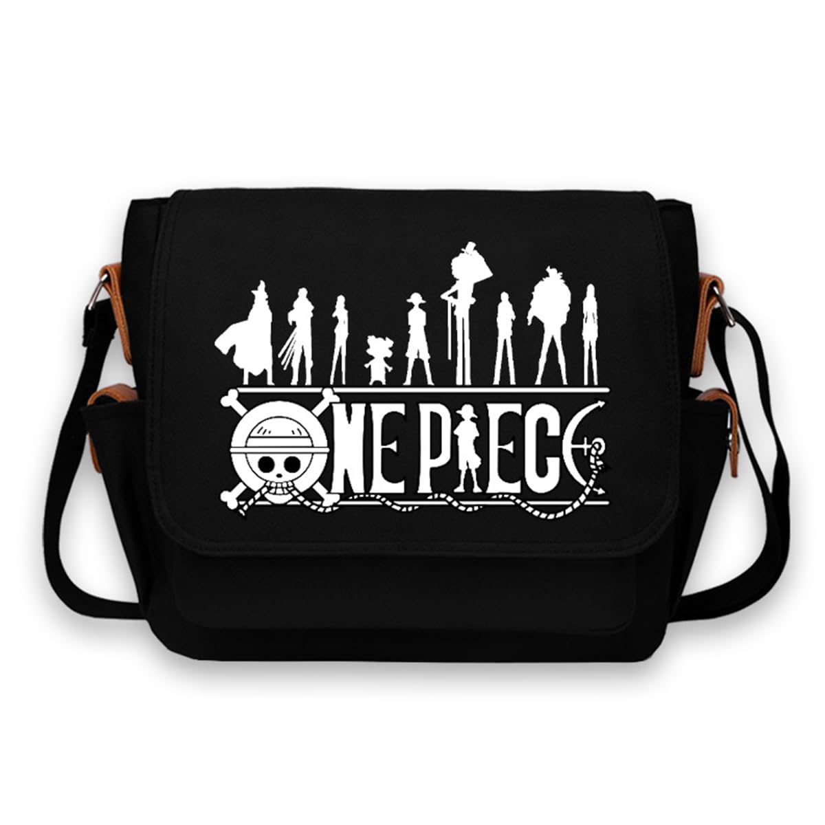 FANCYKU Sling Bag for Men Women, Anime One Piece Print Satchel Bag, Canvas Side Bag Multifunction Chest Shoulder Bag Waterproof Hiking Travel Bag Messenger Bag FANCYKU Sling Bag for Men Women, Anime One Piece Print Satchel Bag, Canvas Side Bag Multifunction Chest Shoulder Bag Waterproof Hiking Travel Bag Messenger Bag